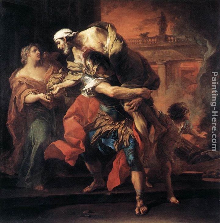 Carle van Loo Aeneas Carrying Anchises